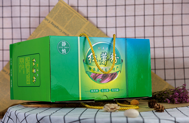 手工红薯粉农产品包装盒4