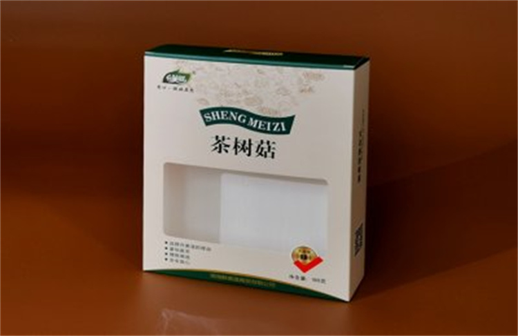 升美滋茶树菇卡纸包装盒